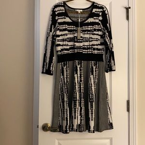 Spense sweater dress, knee length, long sleeve, L